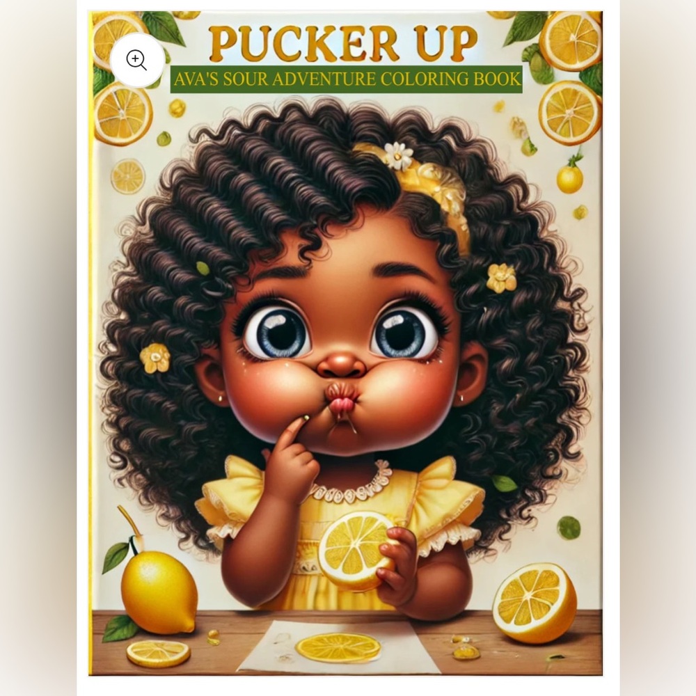 Pucker Up Ava's Sour Adventure Coloring Book